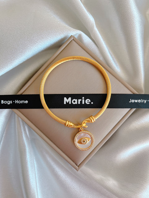 The Golden Göz Evil Eye  Bangle