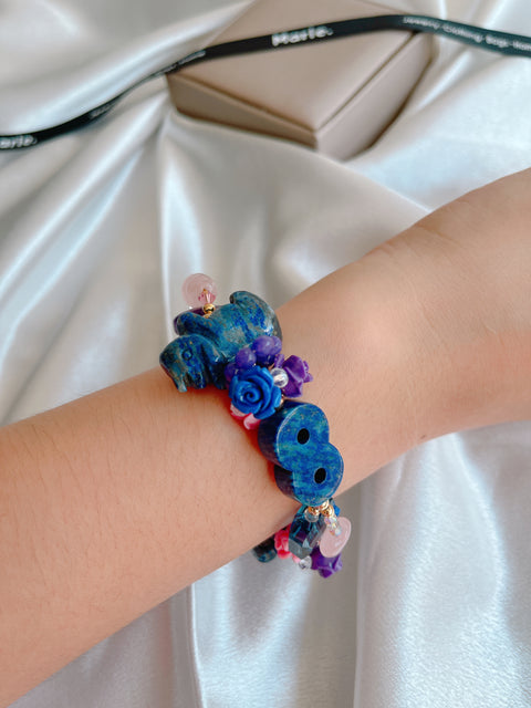 The Lan Xinlu Lapis Lazuli Charm Gemstone Bracelet