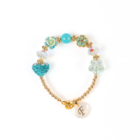 December (Turquoise) Charm Birthstone Bracelet