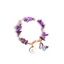 Golden Butterfly Amethyst Bracelet