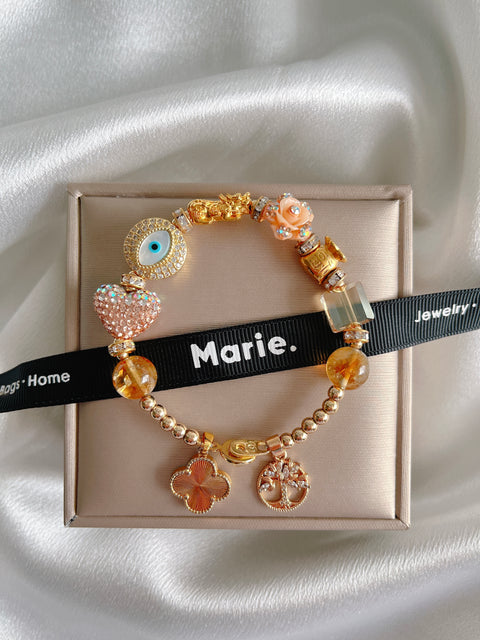 The Fuyu Fortune Charm Gemstone Bracelet