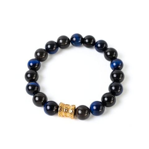 Lan Hu Blue Tiger's Eye Gemstone Bracelet