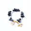 Golden Butterfly Snowflake Obsidian Bracelet