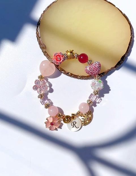 Rose Quartz  Gemstone Bracelet