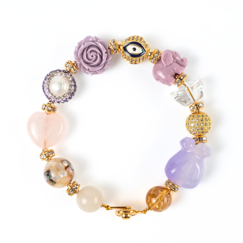 Zi Dingxiang Charm Gemstone Bracelet