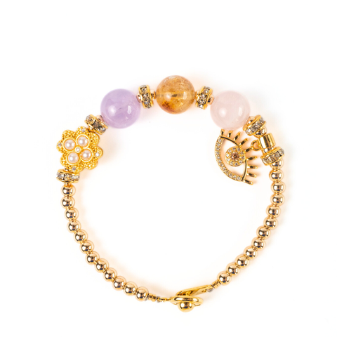 The Guang Minimalist Charm Gemstone Bracelet