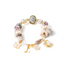 The Zhuzi Bamboo Agate Charm Gemstone Bracelet