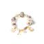 The Zhuzi Bamboo Agate Charm Gemstone Bracelet