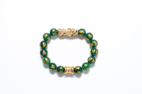 Green Mantra Pixiu Bracelet