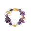 Yiyi Amethyst Charm Gemstone Bracelet