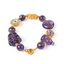 Yiyi Amethyst Charm Gemstone Bracelet