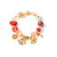 Jinqian Hua Charm Gemstone Bracelet