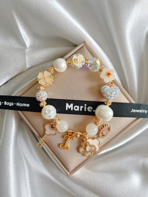 Yueliang Moonstone Charm Gemstone Bracelet