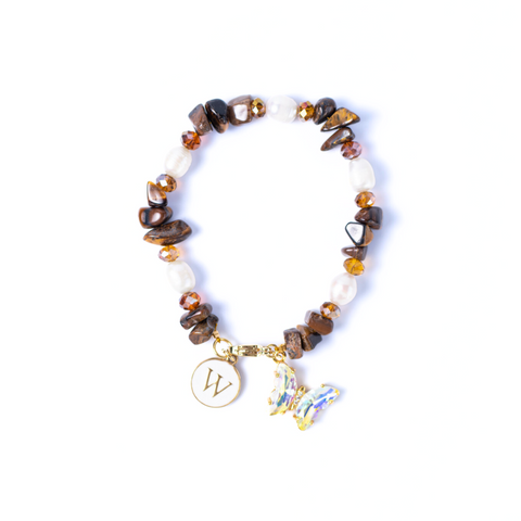 Golden Butterfly Tiger's Eye Bracelet