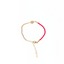 Red Stringed Golden-Woven Fu Bracelet