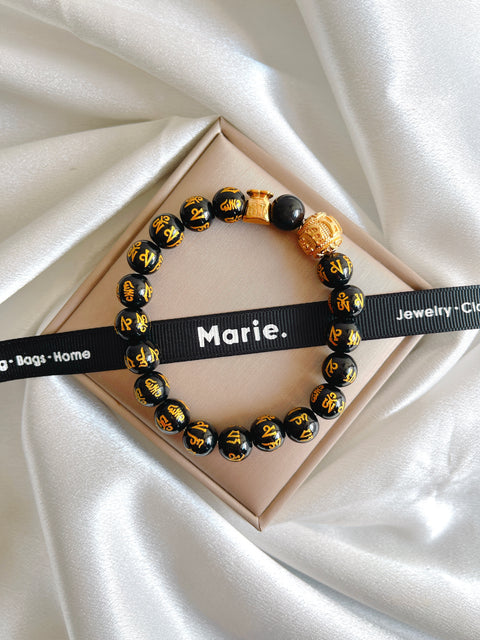 Black Mantra Money Bracelet