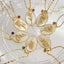 Golden Flowered Birthstone Necklace