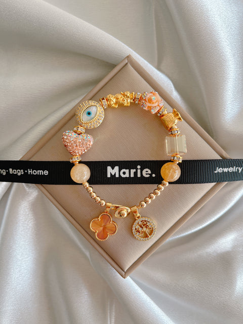 The Fuyu Fortune Charm Gemstone Bracelet