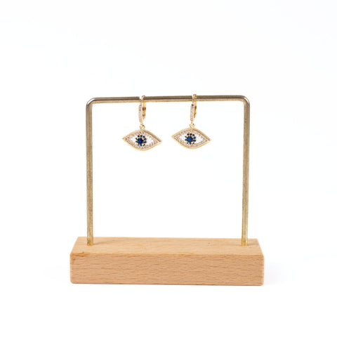 The Ankara Evil Eye Golden Earring