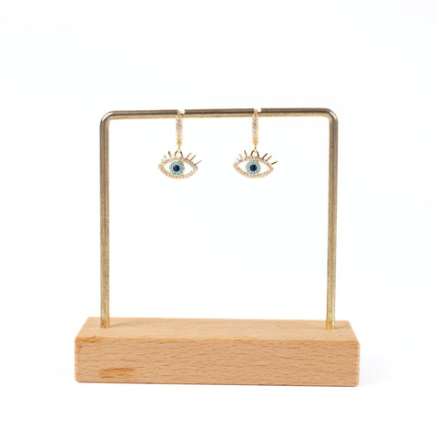 The Ankara Evil Eye Golden Earring