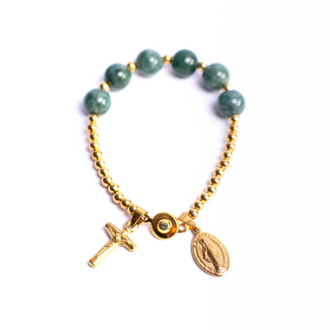 Burma Jade Minimalist Faith Bracelet