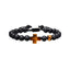 Matte Black Onyx Faith Gemstone Bracelet