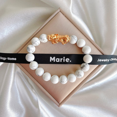 Color of the Year 2026: Howlite Pixiu Gemstone Bracelet