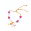 Caomei Hudie Adjustable Charm Gemstone Bracelet