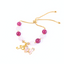 Caomei Hudie Adjustable Charm Gemstone Bracelet