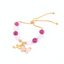 Caomei Hudie Adjustable Charm Gemstone Bracelet