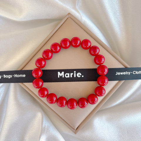 Cinnabar Gemstone Bracelet