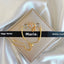 Clear Quartz Sakura Golden Adjustable Bracelet