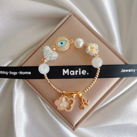 Color of the Year 2026: Wudao Moonstone Charm Bracelet