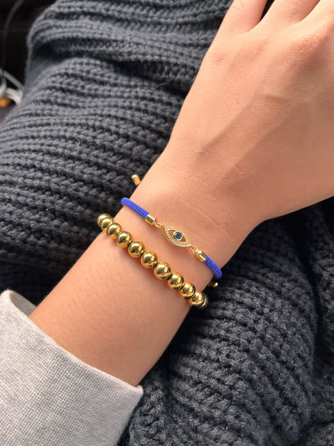 Xiao Woven Evil Eye Adjustable Bracelet