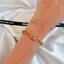 3 Evil Eyed Golden Chain Bracelet