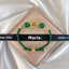 Emerald Four Leaf Clover Adjustable Bracelet