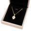 Diamond Encrusted Golden Evil Eye Necklace