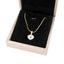 Diamond Encrusted Golden Evil Eye Necklace