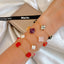 Capiz Four Leaf Clover Minimalist Bracelet