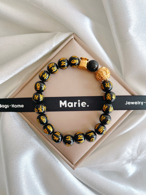 Black Mantra Money Bracelet