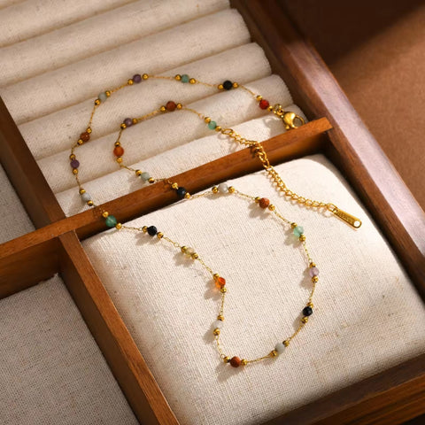 Faceted Gemstone Necklace