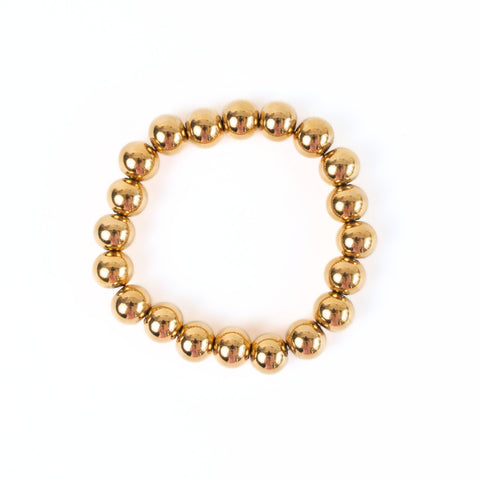 Golden Beaded Bracelet