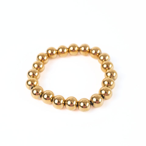 Golden Beaded Bracelet