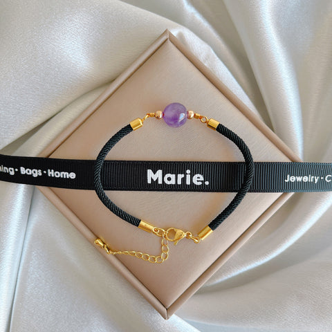 Woven Strapped Birthstone Bracelet