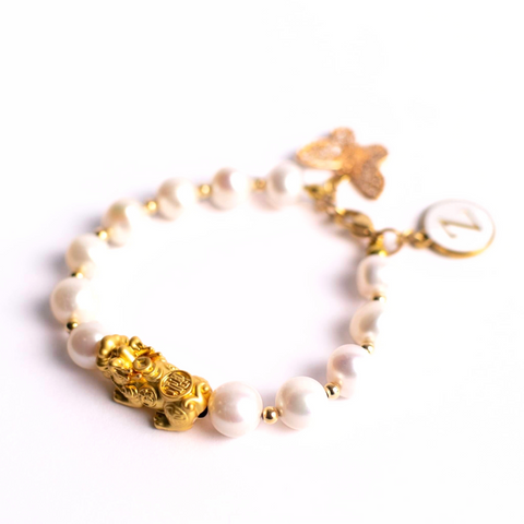 Fresh-water pearled Pixiu Bracelet