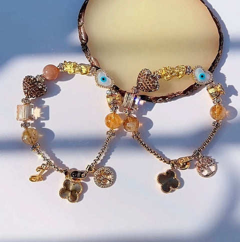 The Fuyu Fortune Charm Gemstone Bracelet