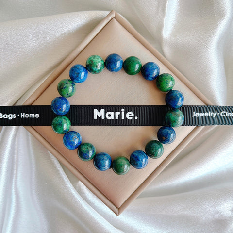 Azurite-Malachite Gemstone Bracelet