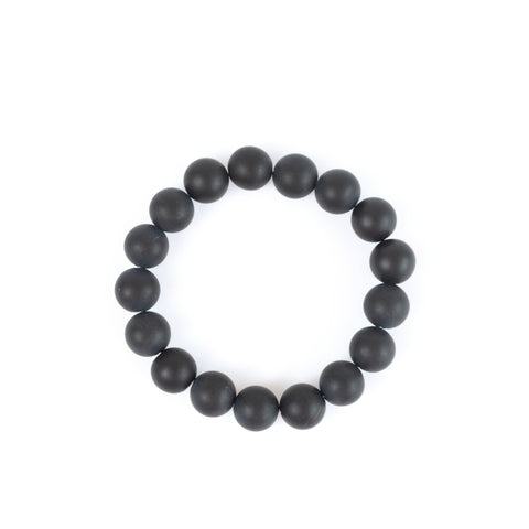 Matte Black Onyx Gemstone Bracelet