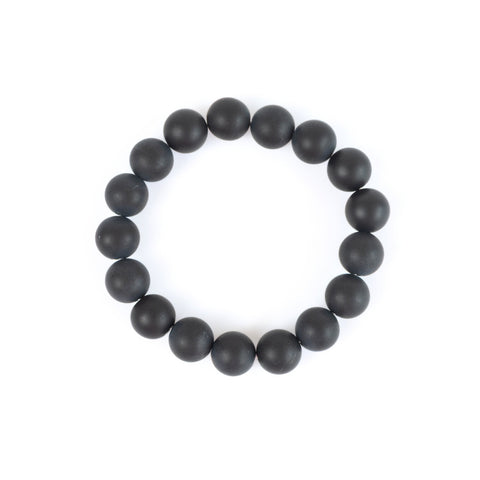Matte Black Onyx Gemstone Bracelet