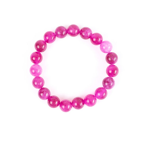 Pink Tourmaline Gemstone Bracelet